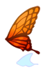 Icon of Red Butterfly Wing