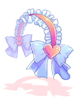Icon of Heart Ribbon Hairband