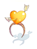 Icon of Yellow Valentine Heart