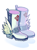 Icon of White Wing Boots
