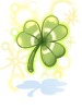 Icon of Happy Three Leaf Clover