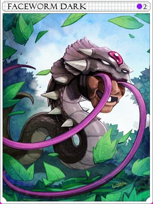 Icon of Dark Faceworm Card