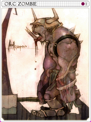 Icon of Orc Zombie Card
