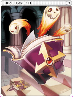 Icon of Death Word Card