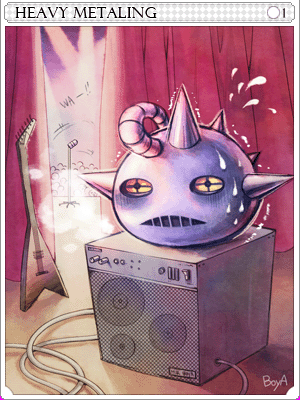 Icon of Heavy Metalring Card