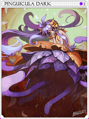 Icon of Dark Pinguicula Card