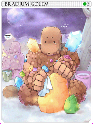 Icon of Bradium Golem Card