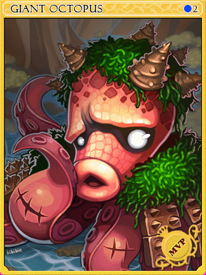 Icon of Giant Octopus Card