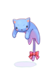 Icon of Blue Drooping Kitty