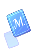 Icon of Blue M Card