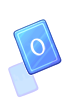 Icon of Blue 0 Card