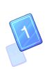 Icon of Blue 1 Card