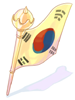 Icon of Golden Korean Flag
