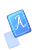 Icon of Blue A(2) Card
